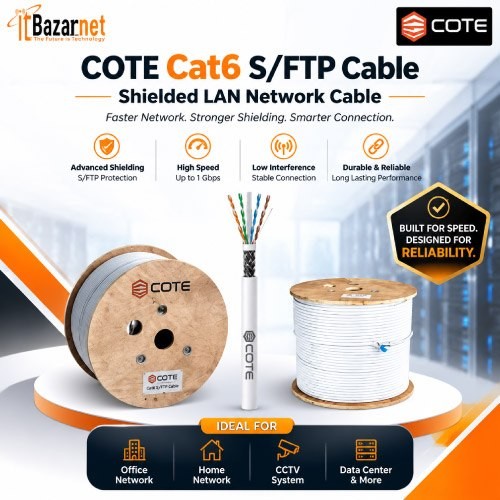 COTE Cat6 SFTP Cable Shielded LAN Network Cable