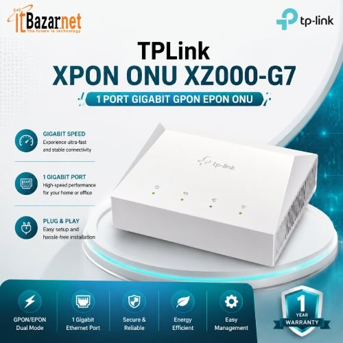 TPLink XPON ONU XZ000-G7 1Port Gigabit GPON EPON ONU Image