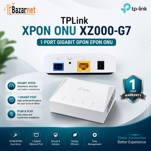 TPLink XPON ONU XZ000-G7 1Port Gigabit GPON EPON ONU Image