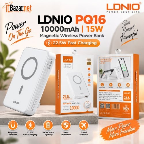 Wireless Power Bank LDNIO PQ16 10000mAh Portable Mobile Charger