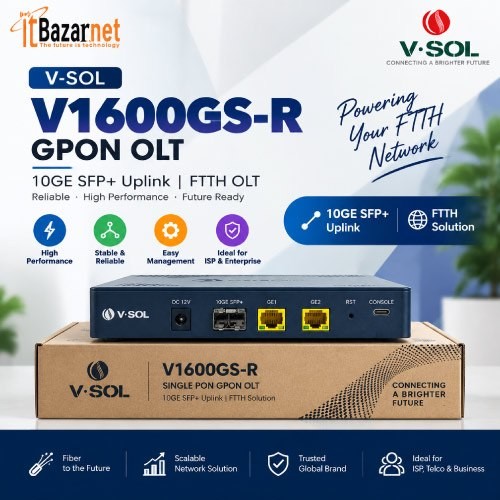 VSOL Mini OLT V1600GS-R GPON 1Port with 10GE SFP+ Uplink Image