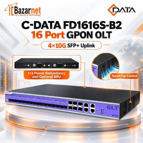 CDATA GPON OLT FD1616S-B2 16Port 4×10G Uplink Image