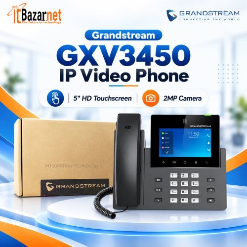 Grandstream IP Video Phone GXV3450 5" HD Touchscreen & 2MP Camera
