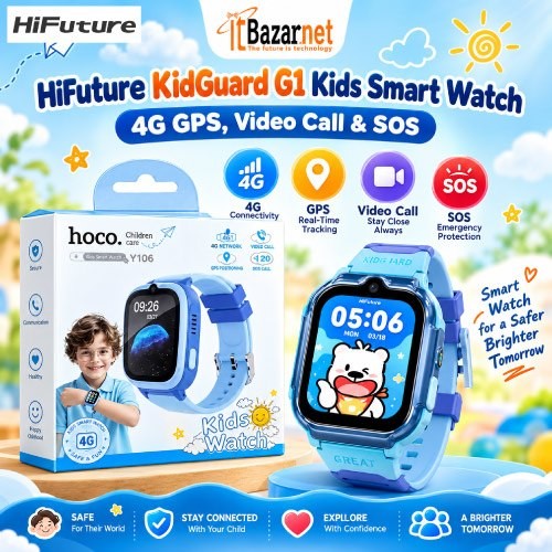 KidGuard HiFuture G1 GPS Kids Smartwatch 4G SIM, GPS Tracking & SOS
