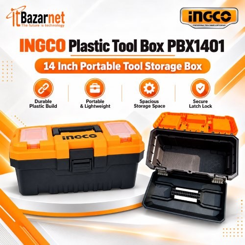 INGCO Tool Box Plastic PBX1401 14 Inch Image