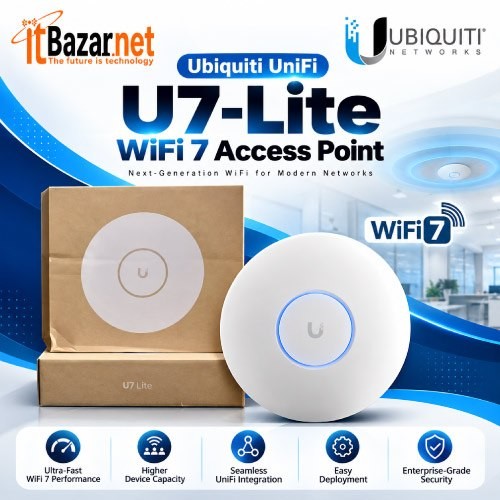 UniFi U7Lite Ubiquiti WiFi7 Dual Band PoE Access Point