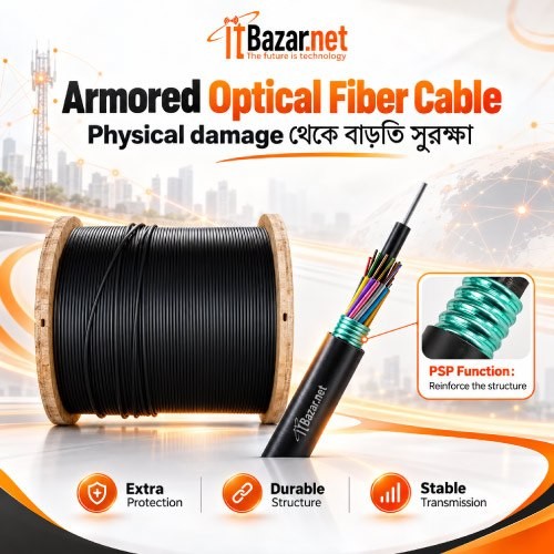 Armored Optical Fiber Cable Durable Fiber Cable Image