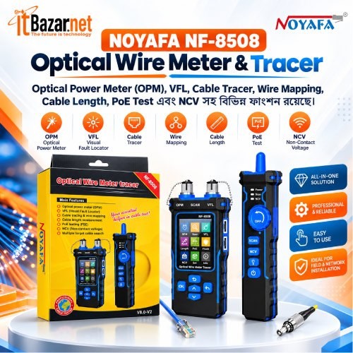 Optical Wire Meter And Tracer NOYAFA NF8508 9in1 Network Cable Tester
