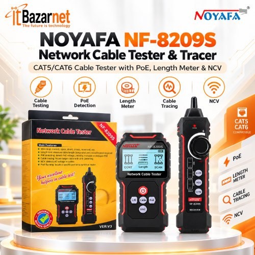 Noyafa Cable Tracer With Tester  PoE NF8209S Image