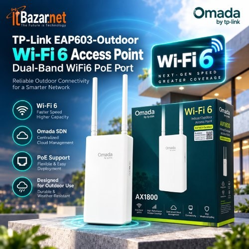 TPLink EAP603 Outdoor AX1800 WiFi6 Omada Ap