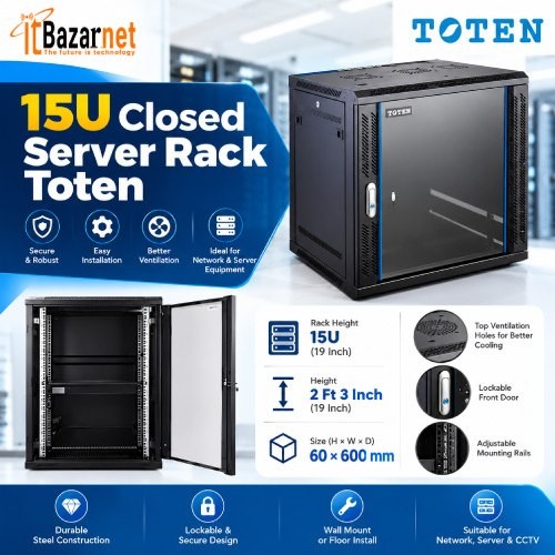 15u Close Server Rack Toten 19Inch Image