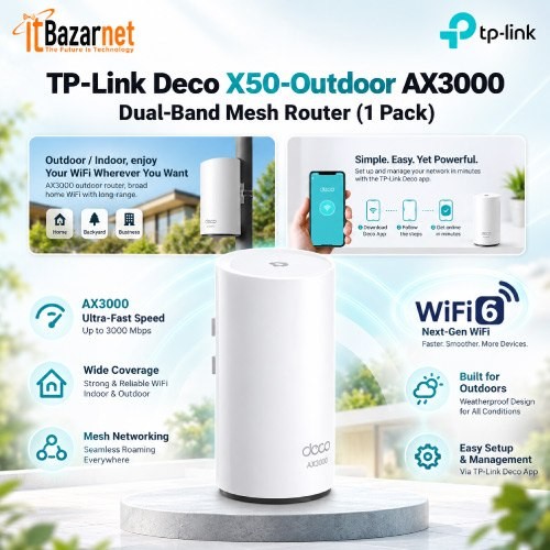 TPLink Deco X50 Outdoor AX3000 WiFi6 Mesh Router Image