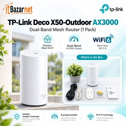 TPLink Deco X50 Outdoor AX3000 WiFi6 Mesh Router Image