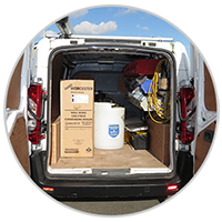 Professional Plumbing and Heating Service Vehicle